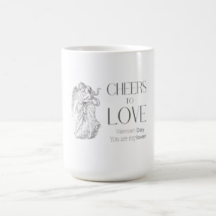 Valentijnsdag – Vintage Cherubs & Liefdesboodschap Koffiemok