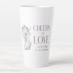 Valentijnsdag – Vintage Cherubs & Liefdesboodschap Latte Mok