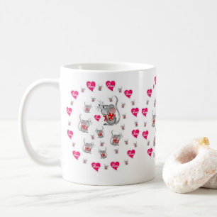 Valentijnsdag Vintage Muizen Mokken