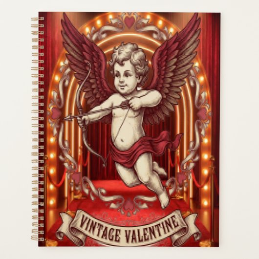Valentijnsdag vintage  planner (Voorkant)