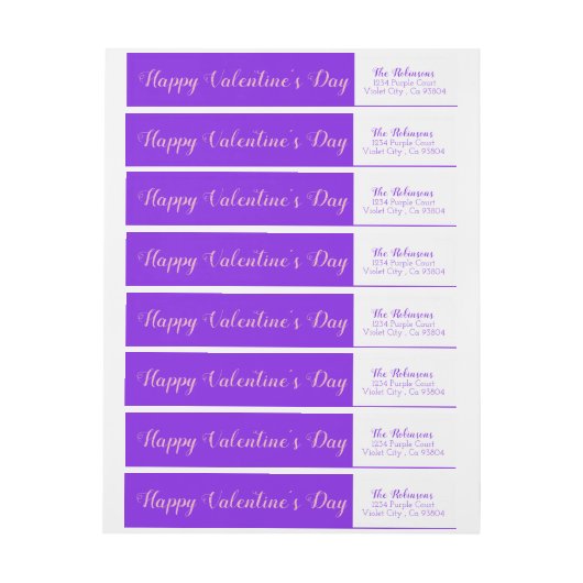 Valentijnsdag violet minimalistisch (Vel)