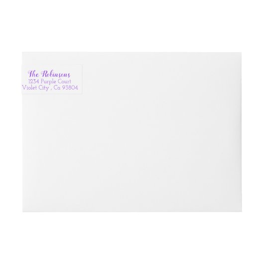 Valentijnsdag violet minimalistisch (Voorkant)