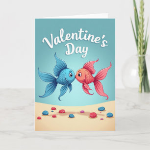 Valentijnsdag Vis Knuffelkaart Kaart