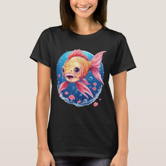 Valentijnsdag vis t-shirt (Voorkant)