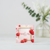 Valentijnsdag visitekaartjes (Staand voorkant)