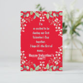 Valentijnsdag Vlakke Briefkaart (Staand voorkant)