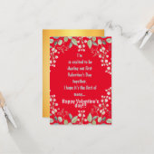 Valentijnsdag Vlakke Briefkaart (Voorkant / Achterkant in situ)