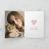 VALENTIJNSDAG VOEG UW FOTO ME EN Mijn katje TOE Feestdagen Kaart (Binnen)