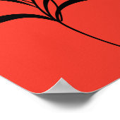 Valentijnsdag voelt bloeskoppel kussen hoor poster (Hoek)