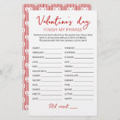 Valentijnsdag Voltooi mijn fragment Editable game (Voorkant / Achterkant)