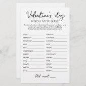 Valentijnsdag Voltooi mijn fragment Editable game (Voorkant / Achterkant)