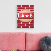 Valentijnsdag voor de drukkunst van het verrekte c canvas afdruk (Insitu (Woonkamer))