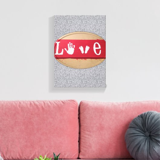 Valentijnsdag voor de drukkunst van het verrekte c canvas afdruk (Insitu (Woonkamer))
