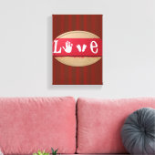 Valentijnsdag voor de drukkunst van het verrekte c canvas afdruk (Insitu (Woonkamer))