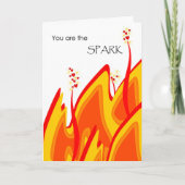 Valentijnsdag voor Echtgenoot, bent u de Vonk Feestdagen Kaart (Voorkant)