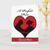 Valentijnsdag voor een paar voeg Jouw tekst toe Kaart (Gele Bloem)