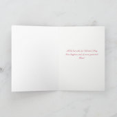 Valentijnsdag voor een Wonderful Couple Wine Kaart (Binnen)