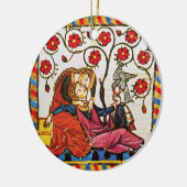 Valentijnsdag VOOR ETERNAL VERLIES Keramisch Ornament (Links)