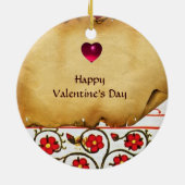 Valentijnsdag VOOR ETERNAL VERLIES Keramisch Ornament (Achterkant)