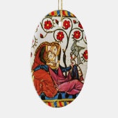 Valentijnsdag VOOR ETERNAL VERLIES MET HARTEN Keramisch Ornament (Rechts)