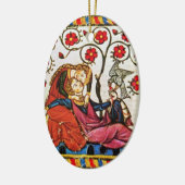 Valentijnsdag VOOR ETERNAL VERLIES MET HARTEN Keramisch Ornament (Links)