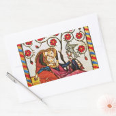 Valentijnsdag VOOR ETERNAL VERLIES Rechthoekige Sticker (Envelop)