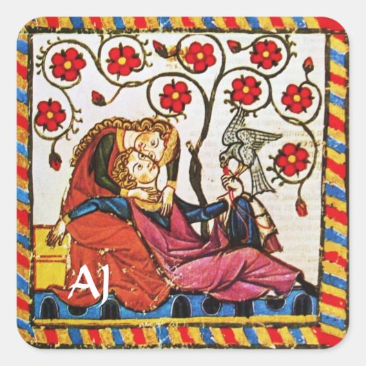 Valentijnsdag VOOR ETERNAL VERLIES Vierkante Sticker (Voorkant)