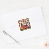 Valentijnsdag VOOR ETERNAL VERLIES Vierkante Sticker (Envelop)