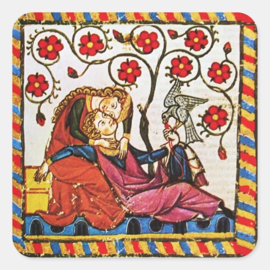 Valentijnsdag VOOR ETERNAL VERLIES Vierkante Sticker (Voorkant)