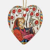Valentijnsdag VOOR ETERNALE LAPTOP Keramisch Ornament (Links)