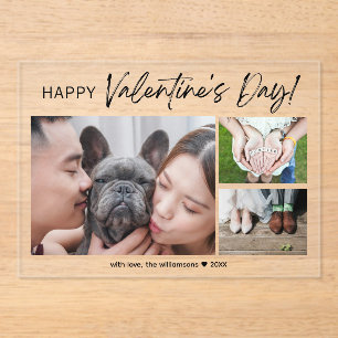 Valentijnsdag voor fotopenseelscript voor collage- acryl uitnodigingen