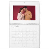 Valentijnsdag voor gekoppelde fotocollage kalender (Mar 2027)