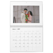 Valentijnsdag voor gekoppelde fotocollage kalender (Mar 2027)