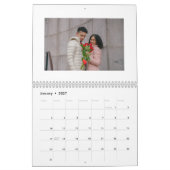 Valentijnsdag voor gekoppelde fotocollage kalender (Jan 2027)