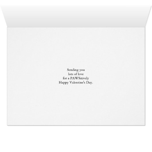 Valentijnsdag voor Goddad Godfather met Poodle (Binenzijde Horizontaal (Onderkant))