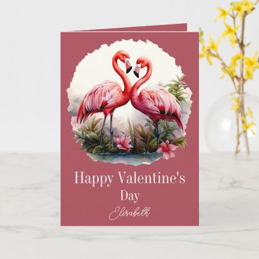 Valentijnsdag voor haar kaart (Gele Bloem)