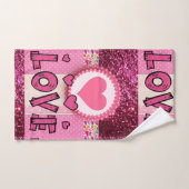 Valentijnsdag voor handdoeken, liefde bad handdoek (Handdoek)