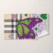 Valentijnsdag voor handdoeken, vlinder bad handdoek (Handdoek)