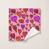 Valentijnsdag voor handdoeksets bad handdoek (Wasdoekje)