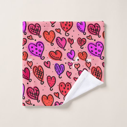 Valentijnsdag voor handdoeksets bad handdoek (Wasdoekje)
