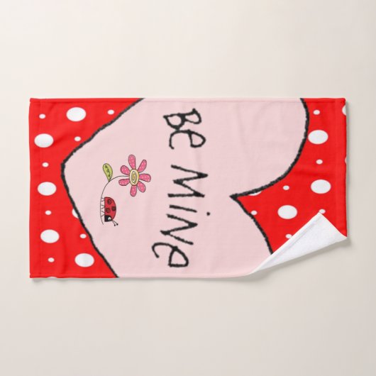 Valentijnsdag voor handdoeksets is mijnhart bad handdoek (Handdoek)