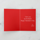 Valentijnsdag voor hem kaart (Binnen)