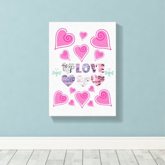 Valentijnsdag voor het afdrukken van gerasterd Can (Insitu (Houten vloer))