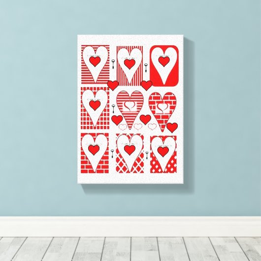 Valentijnsdag voor het afdrukken van gerasterd Can (Insitu (Houten vloer))