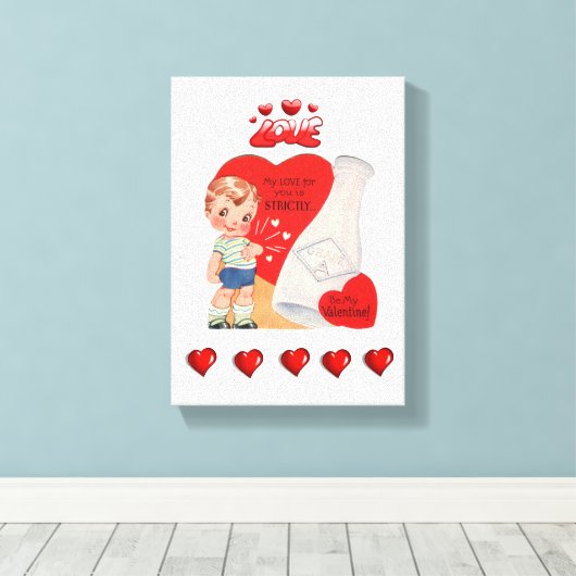 Valentijnsdag voor het afdrukken van gerasterd Can (Insitu (Houten vloer))