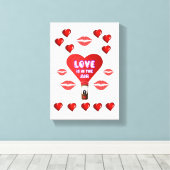 Valentijnsdag voor het afdrukken van gerasterd Can (Insitu (Houten vloer))