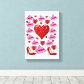 Valentijnsdag voor het afdrukken van gerasterd Can (Insitu (Houten vloer))