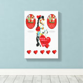 Valentijnsdag voor het afdrukken van gerasterd Can (Insitu (Houten vloer))