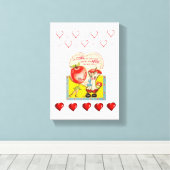 Valentijnsdag voor het afdrukken van gerasterd Can (Insitu (Houten vloer))