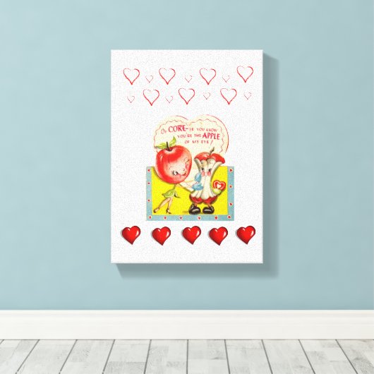 Valentijnsdag voor het afdrukken van gerasterd Can (Insitu (Houten vloer))